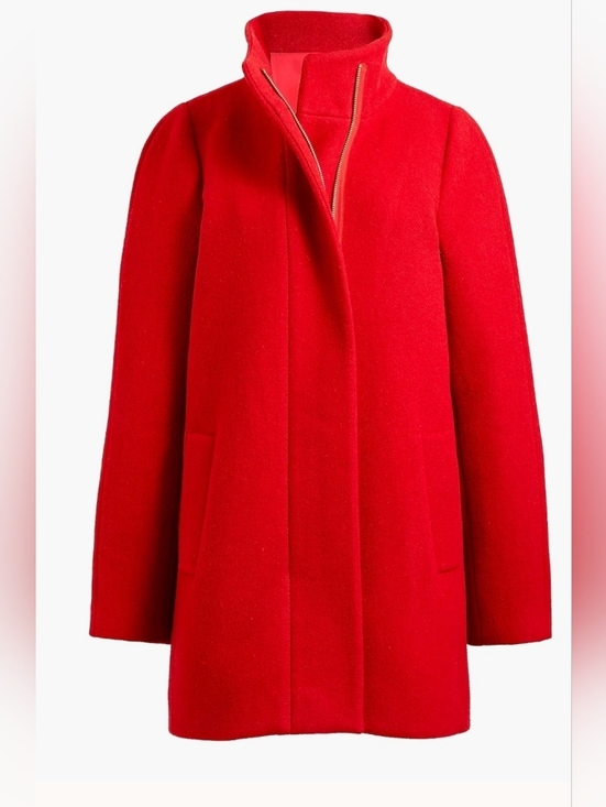 J. Crew Jackets & Blazers - J..Crew Cocoon coat in Italian stadium-cloth wool blend Size 4 NWOT